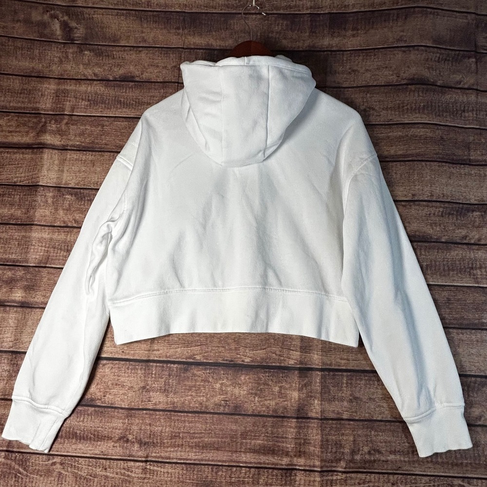 Under Armour Iowa Hawkeyes White Cropped Quarter Zip Hoodie Womens Medium - Picture 5 of 8